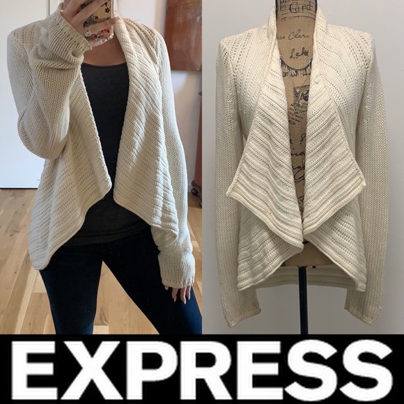 Express Sweaters - Express Open Front Cardigan